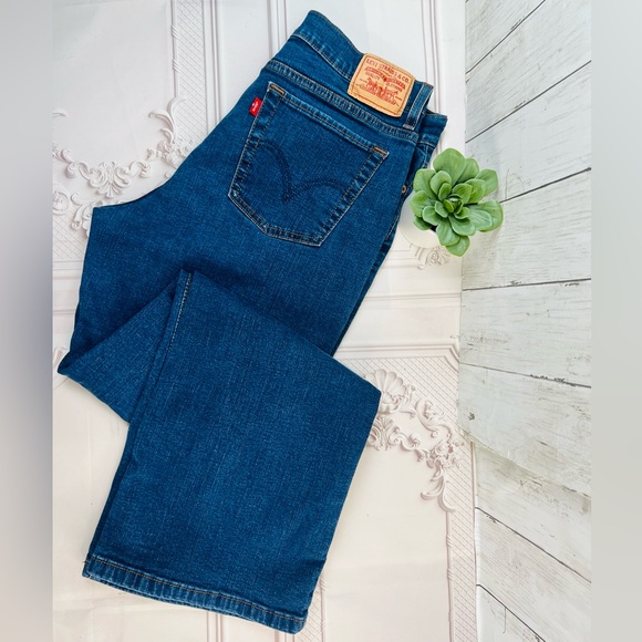 Levi's Denim - Vintage Levis 512 Perfectly Slimming Wide leg Womens Blue Denim Jeans size 14